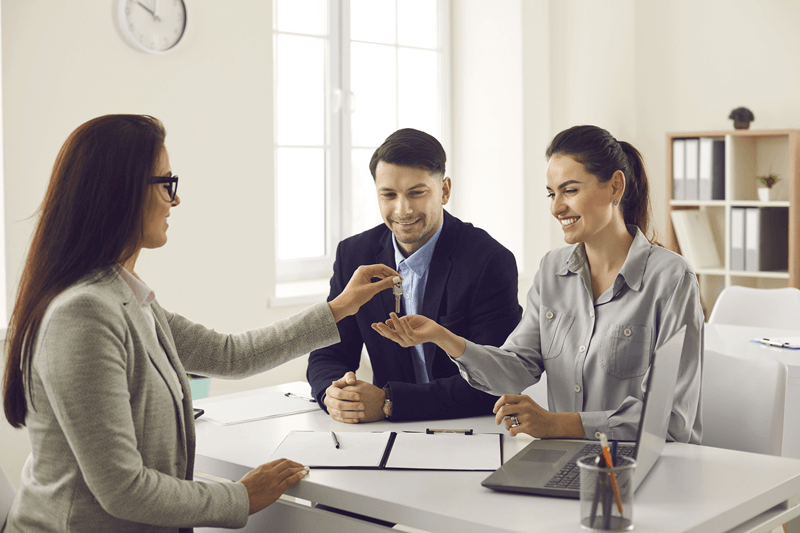 Handing keys to clients